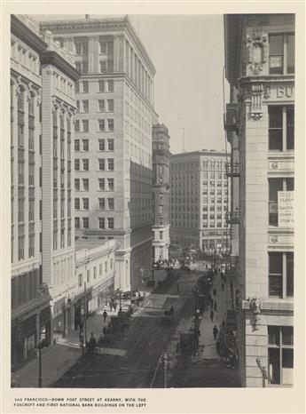 (PANAMA CANAL-PACIFIC INTERNATIONAL EXPOSITION) Promotional album with 25 photos of San Francisco a site for the proposed celebration.